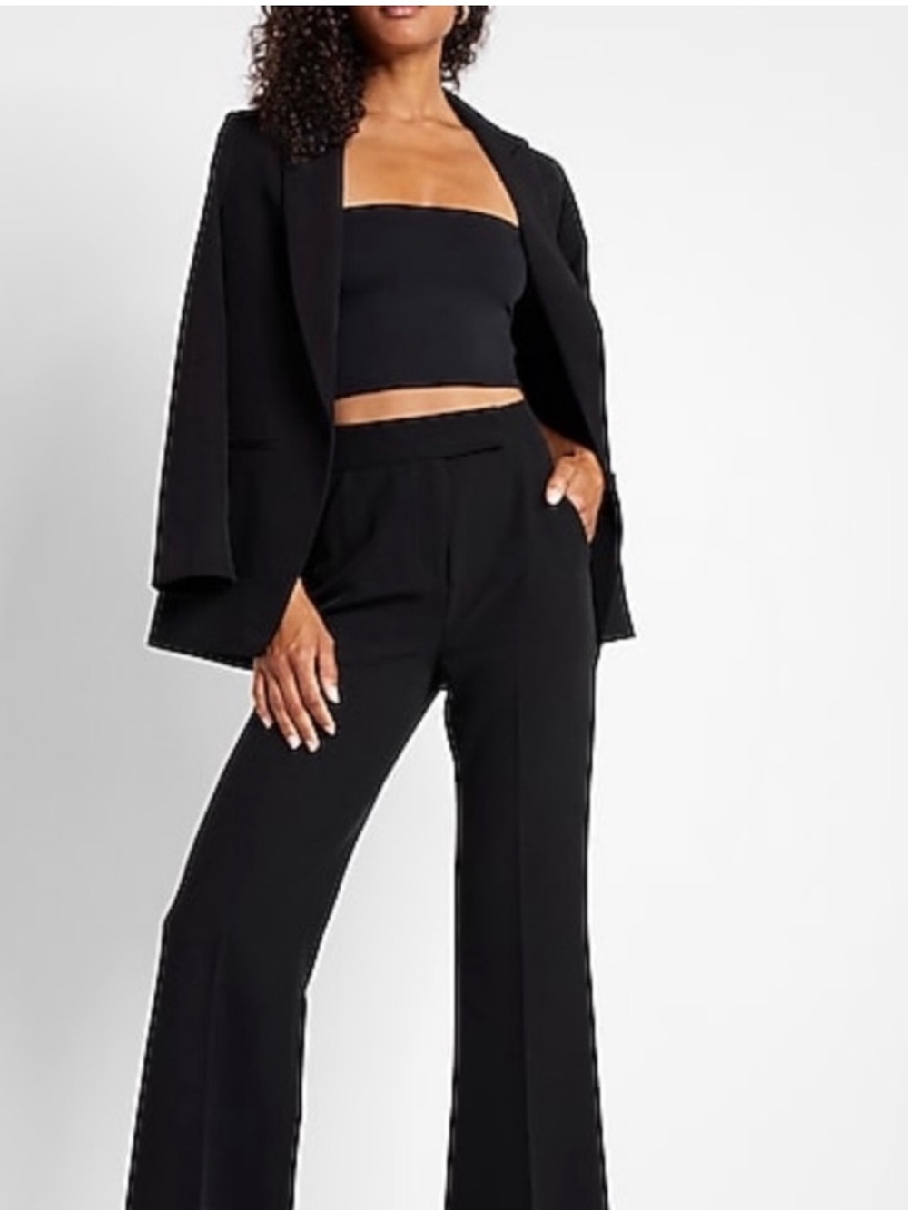 New! EXPRESS 💮 high rise wide leg trouser pants nwt 12